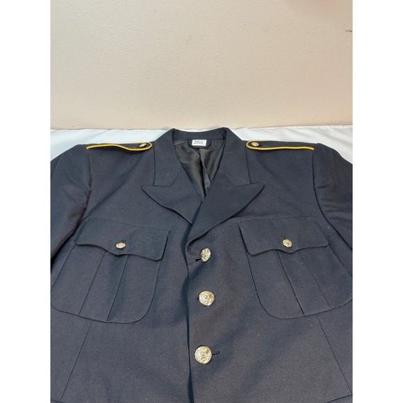 DeRossi & Son US Army Men's Service Uniform Dress Blue Jacket 70's-80's Size 48 - Picture 1 of 13
